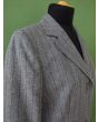 Lang, gråstribet blazer, str. 36, ubrugt