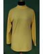 Gul bluse med turtleneck fra Juma-tex, str. 40. Ubrugt