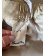 Khakifarvet vintage nederdel fra Brandtex,str. 38, logo