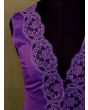 Lilla vintage negligee med trusse fra Bellamour, København, str. S, blondekant