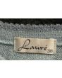 Lyseblå strikbluse fra Lauré, str. 38, logo