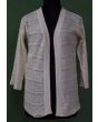 Råhvid strik cardigan fra Micha, str. 38, ny