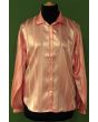 Rosa skjortebluse i blank satin fra Eurofashion, str. 38. Fin og velholdt, ingen brugsspor