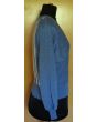 Vintage strikbluse med flagermusærmer fra Bani, Made in Denmark, str. 38, her set fra siden