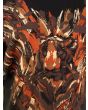 Vintage bluse med tigermotiv, fra Irma, motiv