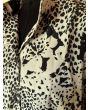 Vintage blusejakke med dyreprint fra Eurofashion, str. 38, her ses mønster i close up