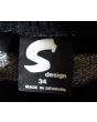 Vintage cardigan fra S-design i str. 36, logo.