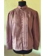 Lyngfarvet vintage skjortebluse fra Pierre Alexandre, str. 40, ubrugt