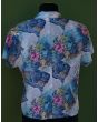 Vintage skjorte med blomsterprint fra Toft, str. 38, her set bagfra