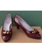 Bordeaux farvet sko fra Oswald. Str. 38½
